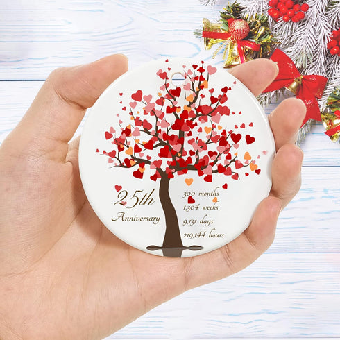 25th Anniversary Ornament Gift